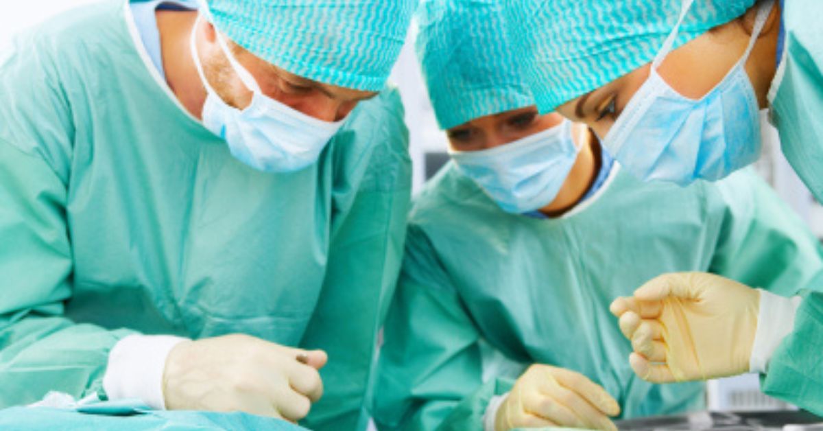 Doctors doing a procedure